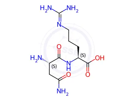 Chemical structure of L-Arginine, L-asparaginyl-