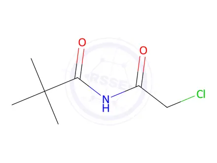 Chemical structure of N-(2-chloroacetyl)-2,2-dimethylpropanamide