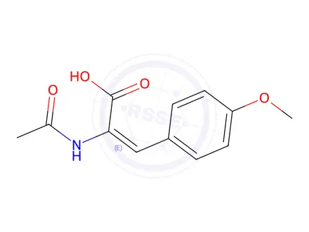 Chemical structure of (E)-2-Acetamido-3-(4-methoxyphenyl)acrylic acid