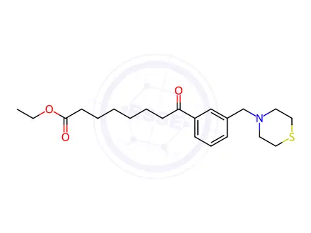 Chemical structure of Ethyl 8-oxo-8-[3-(thiomorpholinomethyl)phenyl]octanoate