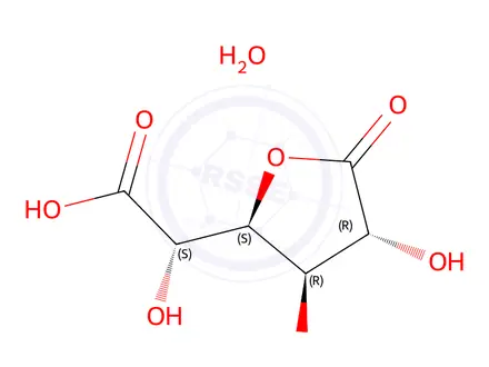 Chemical structure of D-Glucaro-1,4-lactone Monohydrate