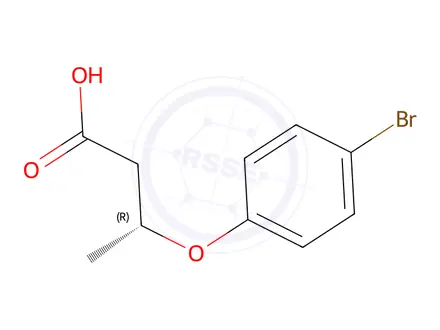 Chemical structure of (R)-3-(4-bromophenoxy)butanoic acid