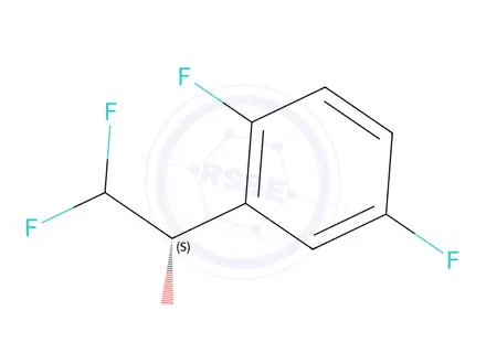 Chemical structure of (S)-1-(2,5-Difluorophenyl)-2,2-difluoroethan-1-ol