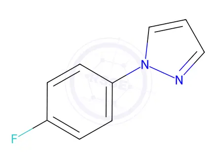 Chemical structure of 1-(4-fluorophenyl)pyrazole