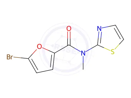 Chemical structure of 5-Bromo-N-methyl-N-(thiazol-2-yl)furan-2-carboxamide