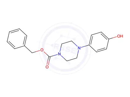 Chemical structure of Benzyl 4-(4-hydroxyphenyl)piperazine-1-carboxylate