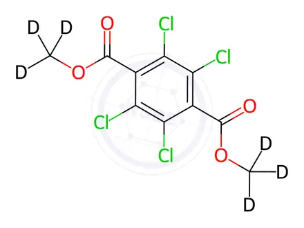 Chemical structure of Dimethyl-d6 Tetrachloroterephthalate