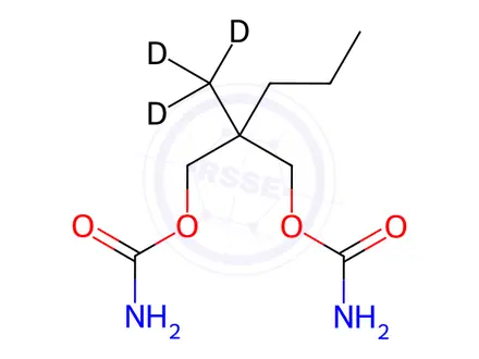 Chemical structure of Meprobamate-d3