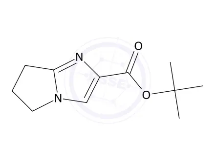 Chemical structure of tert-Butyl 6,7-dihydro-5H-pyrrolo[1,2-a]imidazole-2-carboxylate