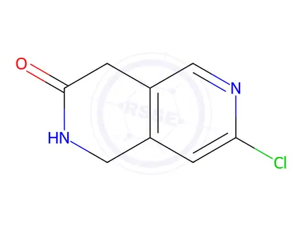 Chemical structure of 7-Chloro-1,4-dihydro-2,6-naphthyridin-3(2H)-one