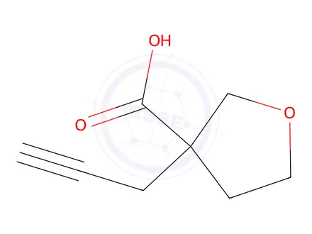 Chemical structure of 3-(Prop-2-yn-1-yl)tetrahydrofuran-3-carboxylic acid