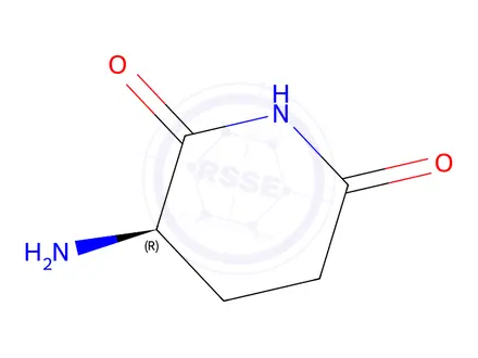 Chemical structure of (R)-3-aminopiperidine-2,6-dione