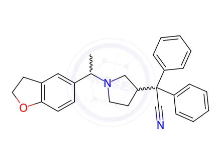 Chemical structure of Darifenacin Nitrile Impurity 1