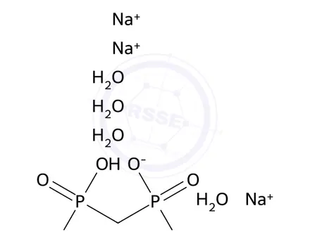 Chemical structure of METHYLENEDIPHOSPHONIC ACID TRISODIUM