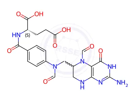 Chemical structure of Calcium Levofolinate EP Impurity B(Mixture of Diastereomers)