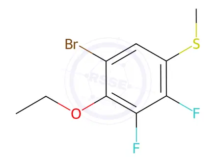 Chemical structure of (5-Bromo-4-ethoxy-2,3-difluorophenyl)(methyl)sulfane