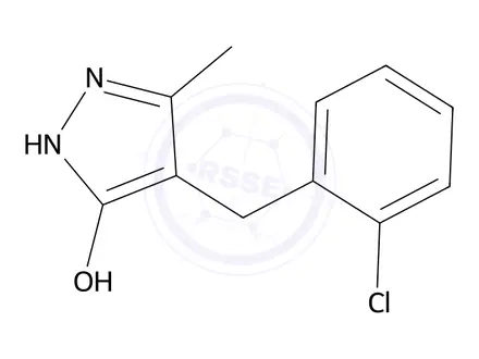 Chemical structure of 4-(2-CHlorobenzyl)-3-methyl-1h-pyrazol-5-ol