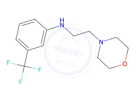 Chemical structure of N-(2-morpholinoethyl)-3-(trifluoromethyl)aniline