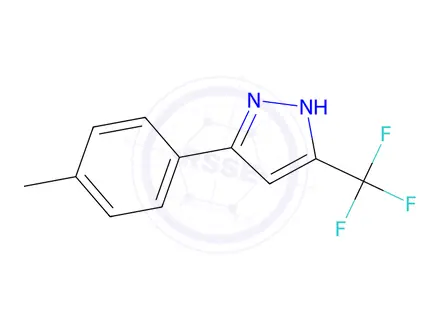 Chemical structure of 1-(2-Fluorophenyl)-3-methyl-1H-pyrazole5-carboxylic acid