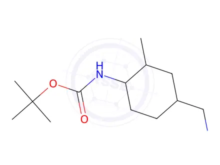 Chemical structure of Tert-butyl (4-(aminomethyl)-2-methylcyclohexyl)carbamate