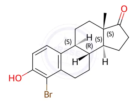 Chemical structure of 4-Bromoestrone