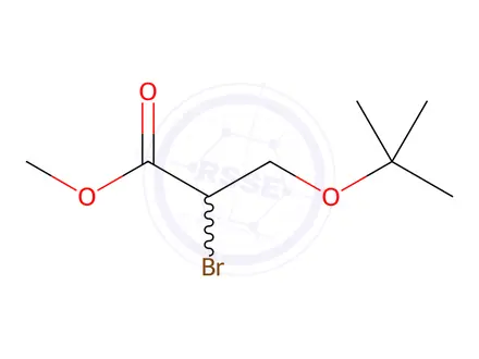 Chemical structure of Methyl-2-Bromo-3-t-butoxypropanate (Racemic)