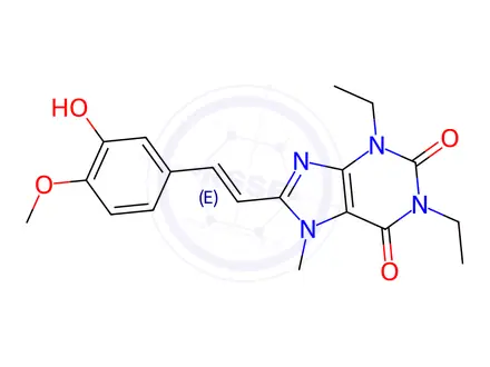 Chemical structure of 3-Demethyl Istradefylline