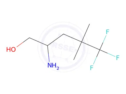 Chemical structure of 2-Amino-5,5,5-trifluoro-4,4-dimethylpentan-1-ol