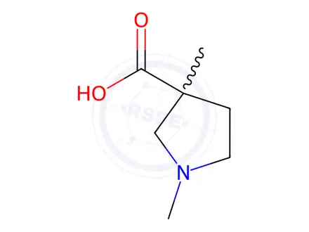 Chemical structure of 1,3-diMethylpyrrolidine-3-carboxylic acid