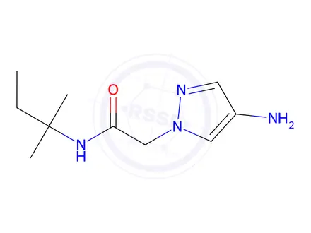 Chemical structure of 2-(4-Amino-1h-pyrazol-1-yl)-N-(tert-pentyl)acetamide