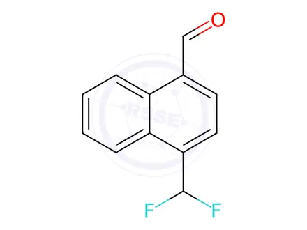 Chemical structure of 1-(Difluoromethyl)naphthalene-4-carboxaldehyde