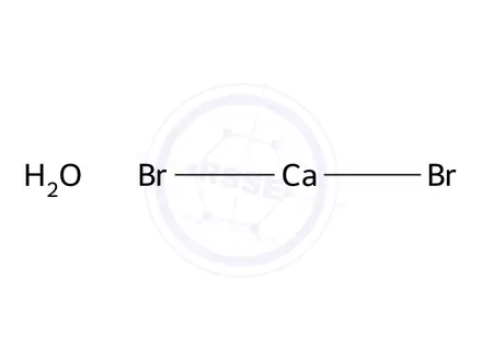 Chemical structure of Calcium bromide, monohydrate