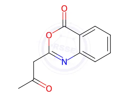 Chemical structure of 2-(2-oxopropyl)-3,1-benzoxazin-4-one