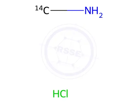 Chemical structure of METHYLAMINE HYDROCHLORIDE, [14C]