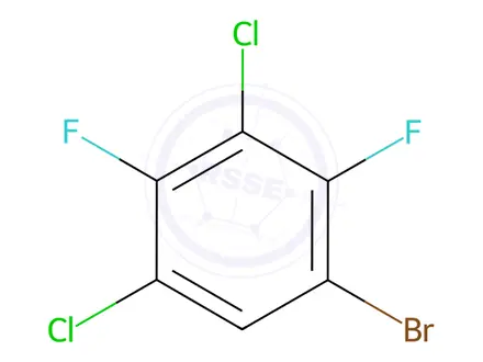 Chemical structure of 1-Bromo-3,5-Dichloro-2,4-Difluorobenzene