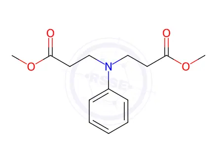 Chemical structure of N,N-Dimethoxy Carbonyl Ethyl Aniline