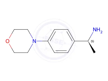 Chemical structure of (S)-1-(4-Morpholinophenyl)ethan-1-amine