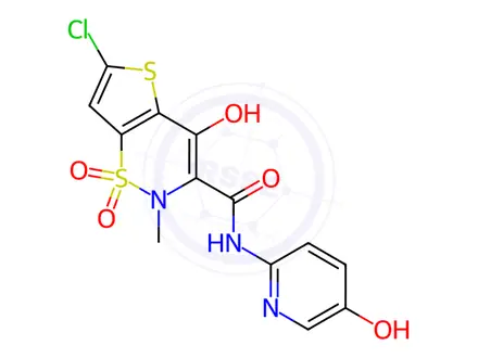 Chemical structure of 5-Hydroxy Lornoxicam