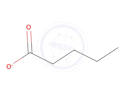 Chemical structure of pentanoate