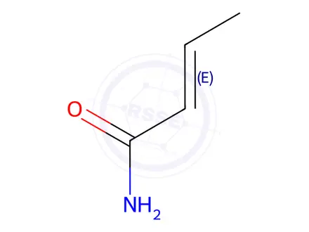 Chemical structure of trans-2-Butenamide