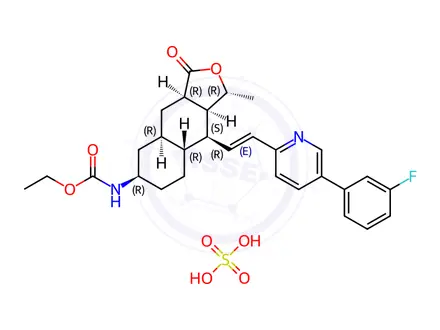 Chemical structure of Vorapaxar Sulfate