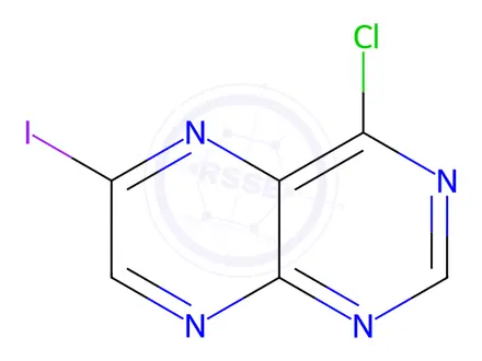 Chemical structure of 4-Chloro-6-iodopteridine