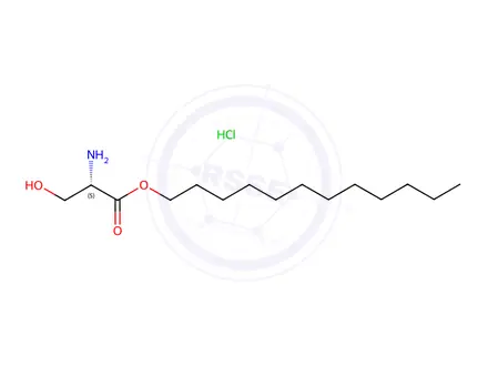 Chemical structure of dodecyl L-serinate hydrochloride