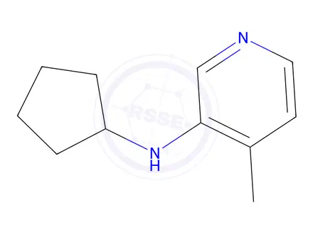 Chemical structure of N-cyclopentyl-4-methylpyridin-3-amine