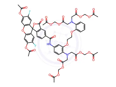 Chemical structure of Oregon-BAPTA Green 1AM