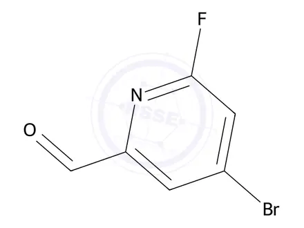 Chemical structure of 4-Bromo-6-fluoropicolinaldehyde