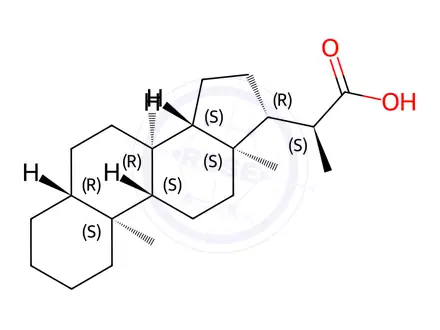 Chemical structure of Cholane Related Compoumd 1 (5-alpha-Homopregnanic Acid)