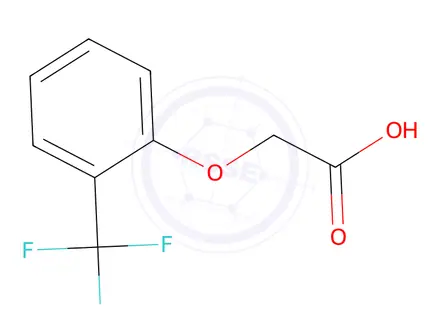 Chemical structure of 2-[2-(trifluoromethyl)phenoxy]acetic Acid