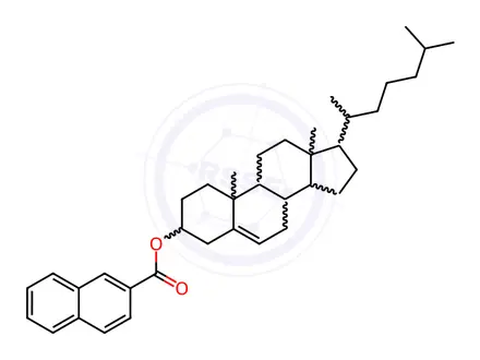 Chemical structure of Cholesteryl 2-naphthoate
