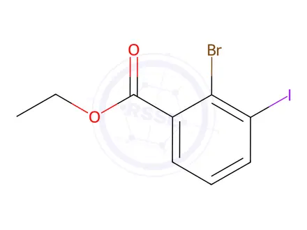 Chemical structure of ethyl 2-bromo-3-iodobenzoate
